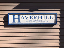 Load image into Gallery viewer, Custom Coordinates Address Sign | GPS Wood Sign | House Closing Gift | Housewarming Gift | Large Custom Wood Sign | Wedding Gift