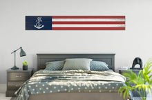 Load image into Gallery viewer, Hand Painted American Flag on Rustic Barn Board, Solid Wood, Custom Flag, Farmhouse Décor
