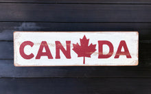Load image into Gallery viewer, Large Wood Canada Sign