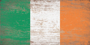 Large Rustic Irish Flag