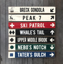 Load image into Gallery viewer, Ski Patrol Sign on Rustic Barnboard - Perfect for Cabin Decor, Ski Lodge Wall Art &amp; Winter Sports Enthusiasts