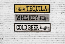 Load image into Gallery viewer, Rustic Beer Sign, Bar Sign, Beverage Sign for Bar, Wedding Gift, Wedding Signage, Pub Sign