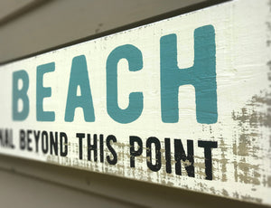 Large Nude Beach Sign