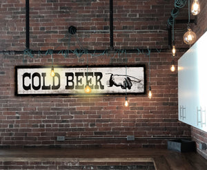 Rustic Beer Sign, Bar Sign, Beverage Sign for Bar, Wedding Gift, Wedding Signage, Pub Sign