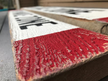 Load image into Gallery viewer, No Lifeguard On Duty Sign - Hand Painted Wood Sign - Beach House Decor - Pool Safety - Nautical Theme Home Decor