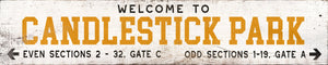 Handcrafted Candlestick Park Wood Sign - Vintage Decor for Sports Fans & Home Offices