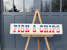 Load image into Gallery viewer, Cottage Kitchen Sign - Rustic Fish and Chips Decor for Home &amp; Restaurant, Vintage Wood Wall Art, Country Style, Handmade