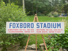 Load image into Gallery viewer, Large New England Patriots Foxboro Stadium Wood Sign