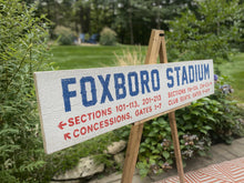 Load image into Gallery viewer, Large New England Patriots Foxboro Stadium Wood Sign