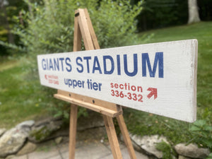 Giants Stadium Vintage Style Wood Sign - Retro Wall Art for Man Cave, Sports Enthusiast Gift, Home Decor