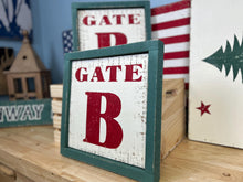 Load image into Gallery viewer, Fenway Park Gate Sign - Vintage Inspired Solid Barnboard Decor, Rustic Baseball Wall Art &amp; Sports Memorabilia for Home or Office