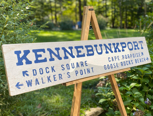 Kennebunkport Handcrafted Wood Sign - Rustic Home Décor, Personalized Wall Art, Coastal Theme, Beach House Gift, Housewarming Gift