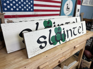 St. Patrick's Day Sign on Barnboard - Rustic Irish Decor - Large Festive Wall Art - Irish Celebration Decor