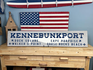 Kennebunkport Handcrafted Wood Sign - Rustic Home Décor, Personalized Wall Art, Coastal Theme, Beach House Gift, Housewarming Gift