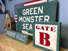 Load image into Gallery viewer, Green Monster Wood Sign, Boston Sign, Boys Room Art, Baseball Décor