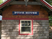 Load image into Gallery viewer, Bunk Room Sign - Rustic Lake House Decor, Wooden Wall Art for Home, Cabin &amp; Cottage | Perfect Camp Gift