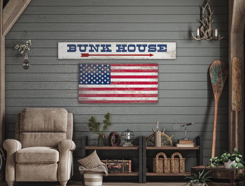 bunk house wood sign