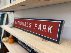 Nationals Park Sign | Washington Nationals Wall Art | Unique Baseball Decor & Fan Gift for Sports Lovers