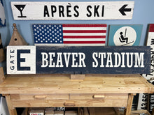 Load image into Gallery viewer, Beaver Stadium Wood Sign - Penn State Fan Gift, Rustic Home Decor, College Football Signage, Unique Sports Wall Art