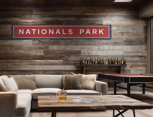 Nationals Park Sign | Washington Nationals Wall Art | Unique Baseball Decor & Fan Gift for Sports Lovers
